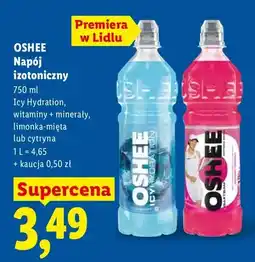 Lidl Napój izotoniczny icy hydration, witaminy + minerały, limonka-mięta lub cytryna oferta