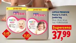 Lidl Pieluchy Pantsy 4, 5 lub 6, jumbo bag oferta