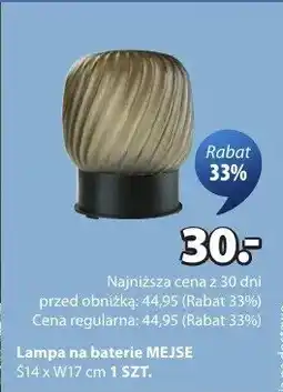 JYSK Lampa na baterie Mejse oferta