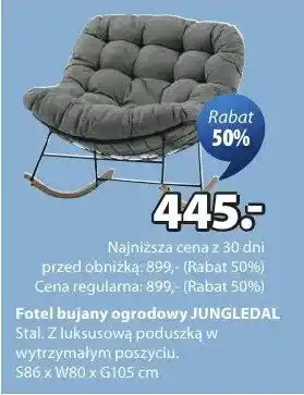 Fotel bujany ogrodowy Jungledal