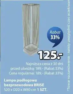 JYSK Lampa podłogowa bezprzewodowa Brise oferta