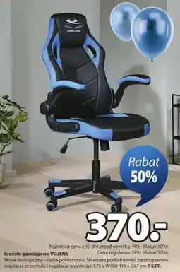 JYSK Krzesło gamingowe Vojens skóra ekologiczna i siatka poliestrowa oferta