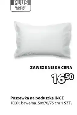 JYSK Poszewka na poduszkę INGE oferta