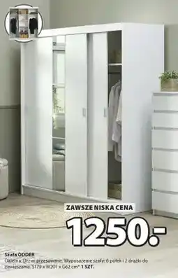 JYSK Szafa Odder okleina drzwi przesuwane oferta