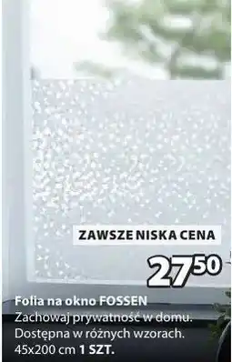 JYSK Folia na okno zachowaj prywatność w domu. Dostępna w różnych wzorach. 45x200 cm oferta