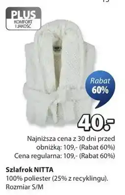 JYSK Szlafrok 100% poliester (25% z recyklingu). Rozmiar S/M oferta