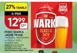Chata Polska Piwo Warka Jasne Pełne 4-pak oferta
