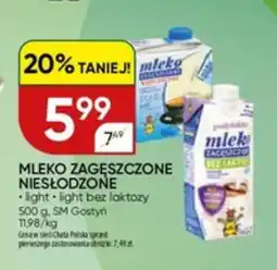 Chata Polska Mleko zagęszczone niesłodzone light + light bez laktozy oferta
