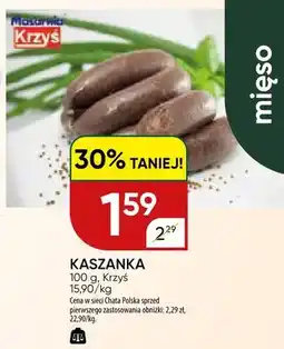 Chata Polska Kaszanka oferta