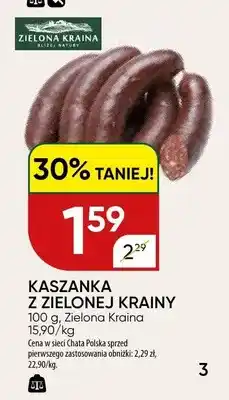 Chata Polska Kaszanka z zielonej krainy oferta