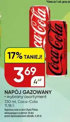 Chata Polska Napój gazowany Coca-Cola oferta