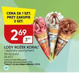 Chata Polska Lody rożek Koral wybrany asortyment oferta