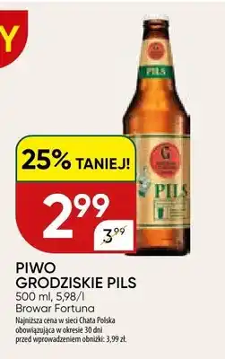 Chata Polska Piwo Grodziskie Pils oferta