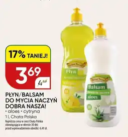 Chata Polska Płyn/balsam do mycia naczyń aloes/cytryna oferta