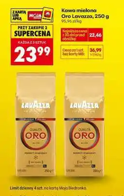 Biedronka Kawa mielona Oro Lavazza, 250 g oferta
