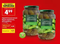 Biedronka Ogórki konserwowe Nasza Spiżarnia, 870 g/450 g oferta