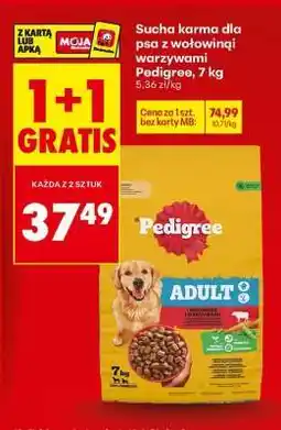 Biedronka Sucha karma dla psa z wołowiną i warzywami Pedigree, 7 kg oferta