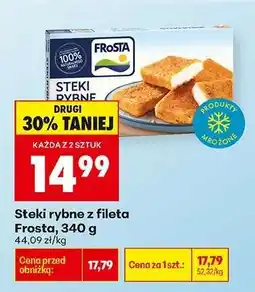 Biedronka Steki rybne z fileta Frosta 340 g oferta