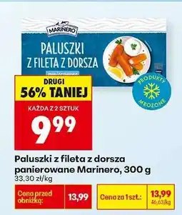 Biedronka Paluszki z fileta z dorsza panierowane Marinero , 300 g oferta