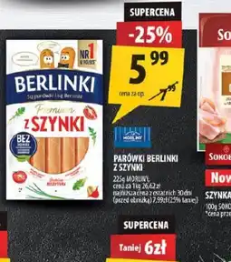 Arhelan Berlinki Parówki z szynki oferta