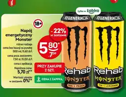 Żabka Napój energetyczny Monster Tea + Lemonade oferta