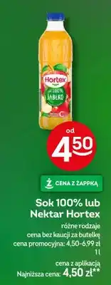Żabka Sok 100% lub nektar różne rodzaje oferta