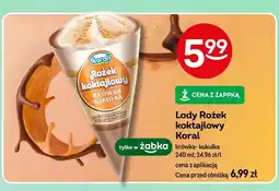 Żabka Lody rożek koktajlowy krówka-kulkulka oferta