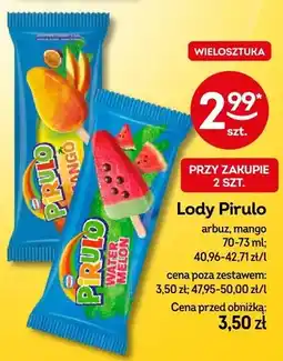 Żabka Lody Pirulo arbuz, mango oferta