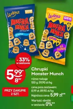 Żabka Chrupki Monster Munch różne rodzaje oferta