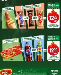 Żabka Zapiekanka + napój Pepsi, Mirinda lub Lipton oferta
