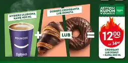 Żabka Croissant lub donut + kawa 400ml oferta