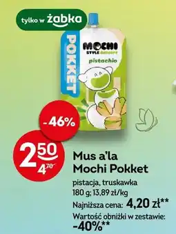 Żabka Mus a'la Mochi Pokket pistacja, truskawka oferta