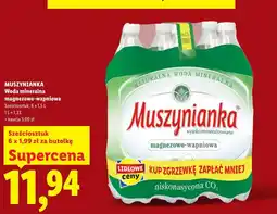 Lidl Woda mineralna magnezowo-wapniowa Muszynianka oferta
