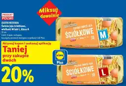 Lidl ZŁOTA NIOSKA Świeże jaja ściółkowe, wielkość M lub L, klasa A oferta