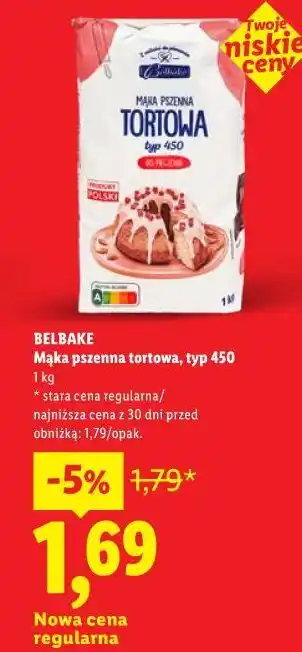 Lidl Mąka pszenna tortowa, typ 450 oferta