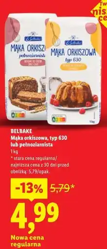 Lidl Mąka orkiszowa, typ 630 lub pełnoziarnista oferta
