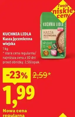 Lidl KUCHNIA LIDLA Kasza jęczmienna wiejska oferta