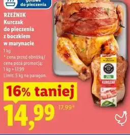 Lidl RZEŹNIK Kurczak do pieczenia z boczkiem w marynacie oferta