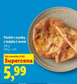 Lidl Panini z szynką z indyka i serem oferta