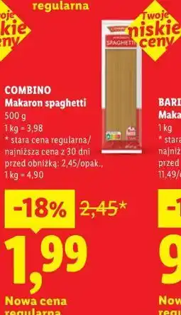 Lidl COMBINO Makaron spaghetti oferta