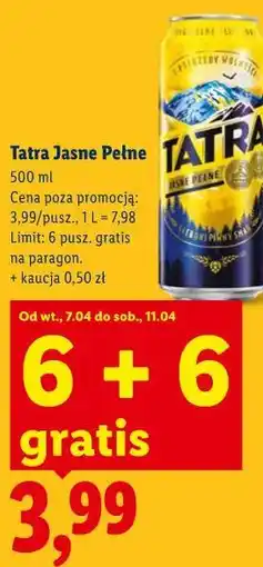 Lidl Tatra Jasne Pełne oferta