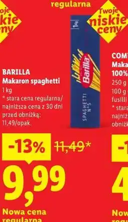 Lidl BARILLA Makaron spaghetti oferta