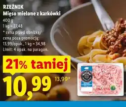 Lidl RZEŹNIK Mięso mielone z karkówki oferta
