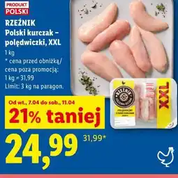 Lidl RZEŹNIK Polski kurczak - polędwiczki, XXL oferta