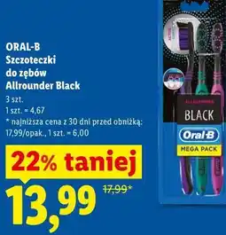 Lidl ORAL-B Szczoteczki do zębów Allrounder Black oferta