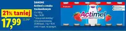 Lidl DANONE Actimel o smaku truskawkowym oferta
