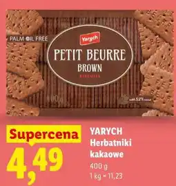 Lidl YARYCH Herbatniki kakaowe oferta