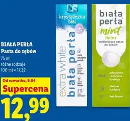 Lidl BIAŁA PERŁA Pasta do zębów oferta