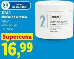 Lidl ZIAJA Maska do włosów 350 ml różne rodzaje oferta
