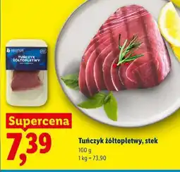 Lidl Tuńczyk żółtopłetwy, stek oferta